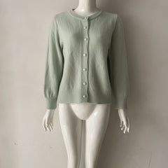 Photo: Women's Crew Neck Button Cardigan | Seoden London — view 11