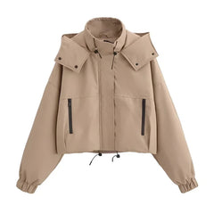 Photo: Sapporo Cropped Hooded Utility Jacket | Seoden London — view 3