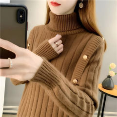 Photo: Women's Relaxed Roll Neck Jumper | Seoden London — view 9