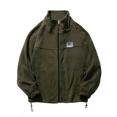 Photo: Men's Stand Collar Fleece Jacket | Seoden London — view 6