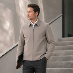 Photo: Turin Zip-Front Harrington Jacket | Seoden London — view 5