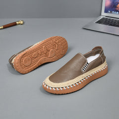 Photo: Men's Stitched Leather Moccasin Loafers | Seoden London — view 11
