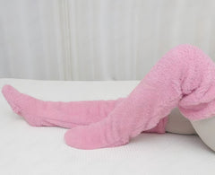 Photo: Fuzzy Over-the-Knee Bed Socks | Seoden London — view 5