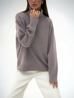 Photo: Women's Ribbed Roll Neck Jumper | Seoden London — view 26