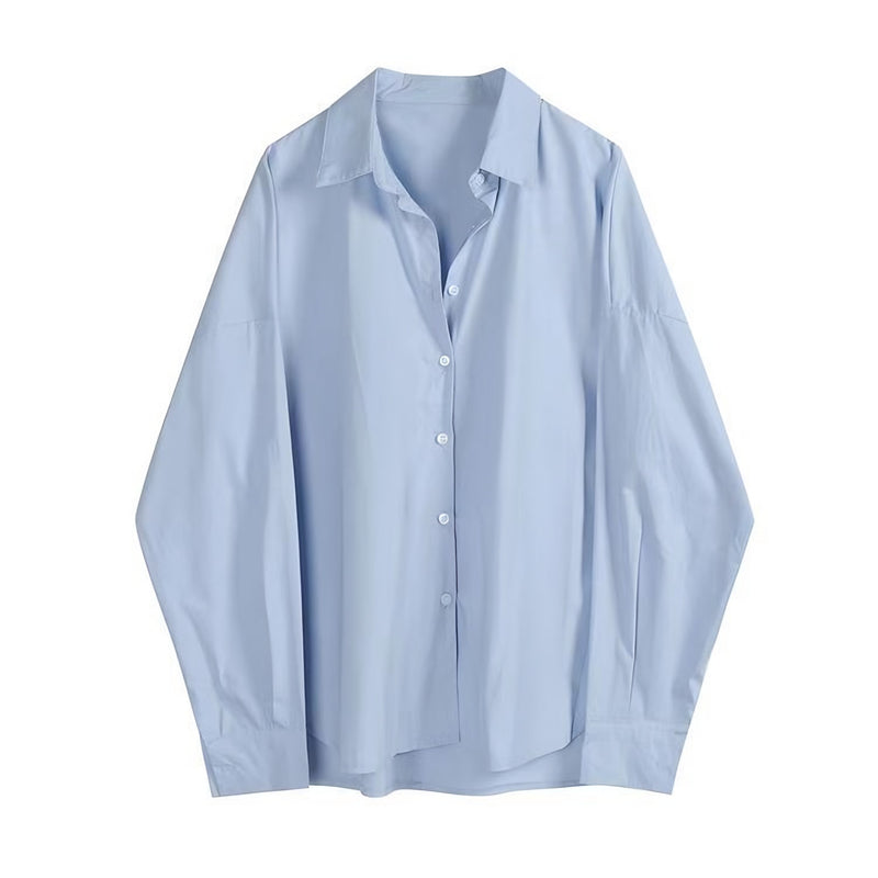 Photo: Tokyo Boyfriend Oversized Blue Shirt | Seoden London