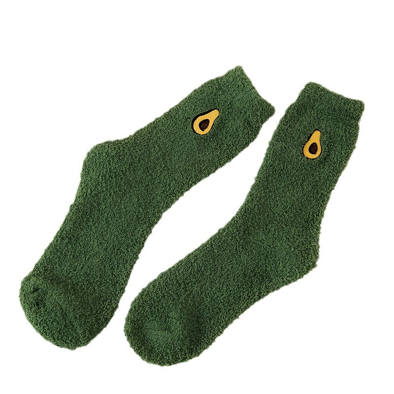 Photo: Chiara Coral Fleece House Socks | Seoden London