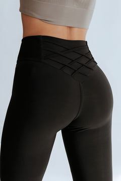 Photo: Criss-Cross Waist Sculpt Leggings | Seoden London — view 9