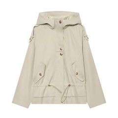 Photo: Lyon Drawstring Hooded Utility Jacket | Seoden London — view 9