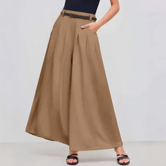 Photo: Toscana Pleated Wide-Leg Trousers | Seoden London — view 2