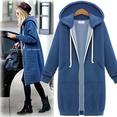 Photo: Oslo Longline Fleece-Lined Zip Hoodie | Seoden London — view 3