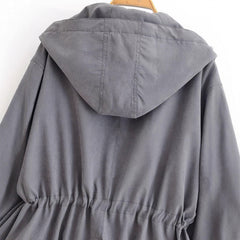 Photo: Ghent Peplum Hooded Windbreaker | Seoden London — view 3