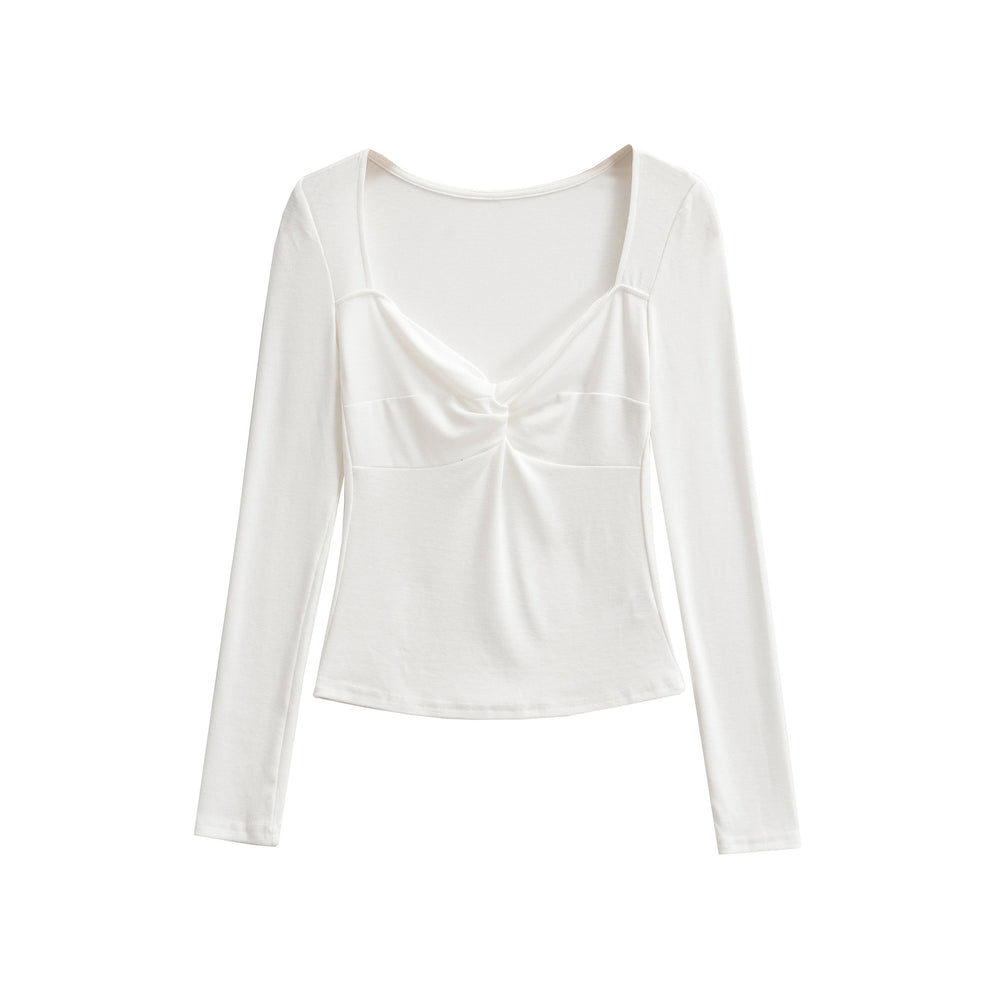 Photo: Marisol Twist-Front Long Sleeve Top | Seoden London