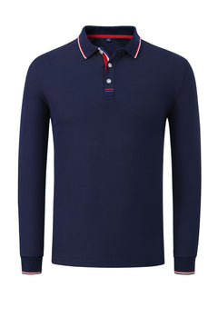 Photo: Men's Long Sleeve Cotton Golf Polo Shirt | Seoden London — view 7