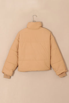 Photo: Cotswold Camel Cropped Puffer Jacket | Seoden London — view 6