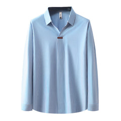 Photo: Pin-Collar Long Sleeve Polo | Seoden London — view 5