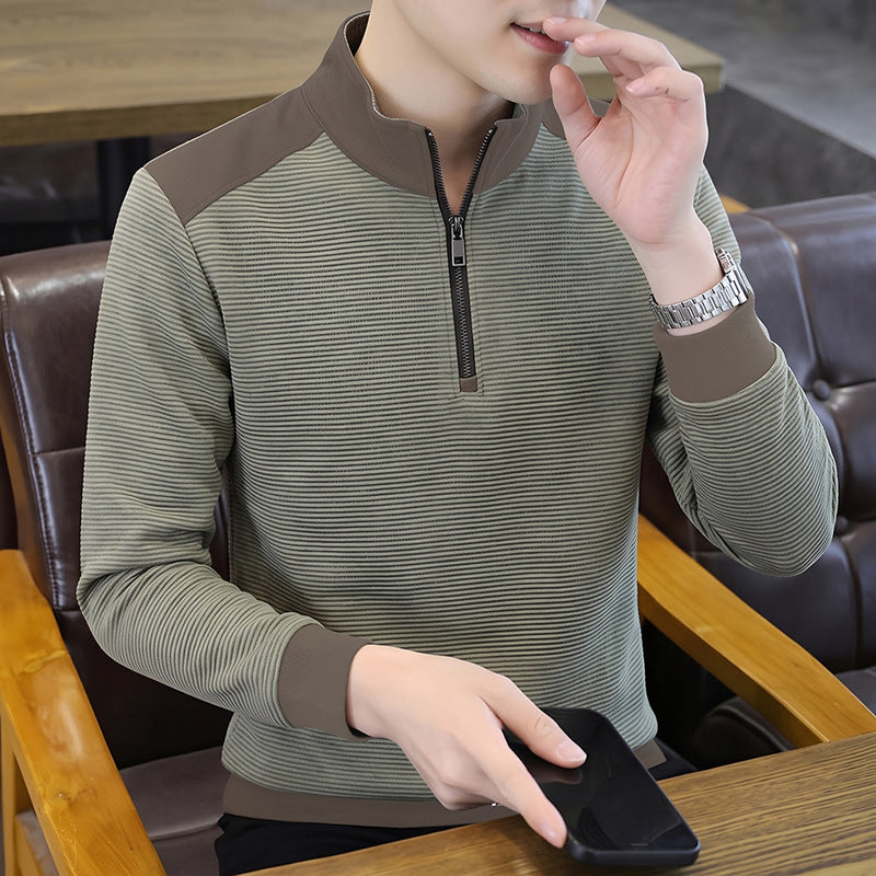 Photo: Hampstead Striped Half-Zip Pullover | Seoden London