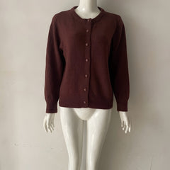 Photo: Women's Crew Neck Button Cardigan | Seoden London — view 4