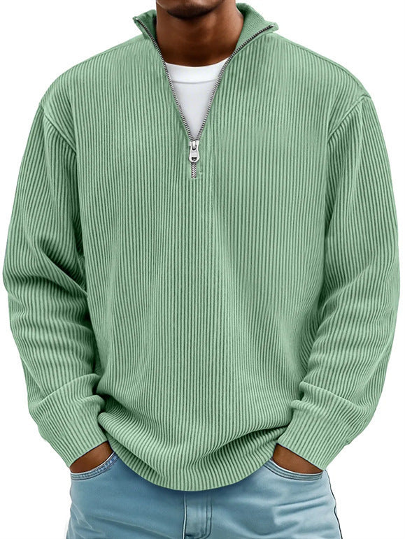Photo: Lorenzo Ribbed Half-Zip Jumper | Seoden London