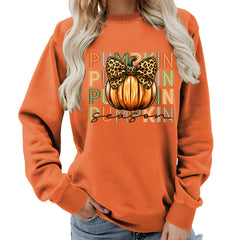 Photo: Pumpkin Spice Leopard Bow Sweatshirt | Seoden London — view 8