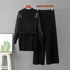 Photo: Women's Knit Jumper and Wide Leg Trousers Set | Seoden London — view 3