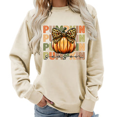 Photo: Pumpkin Spice Leopard Bow Sweatshirt | Seoden London — view 15