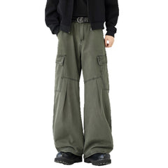 Photo: Men's Straight Leg Cotton Cargo Trousers | Seoden London — view 1