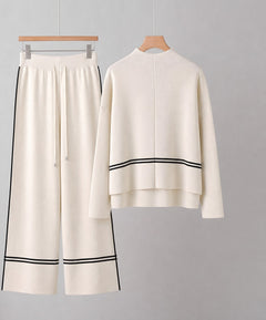 Photo: Women's Striped Knit Jumper and Trouser Co-ord Set | Seoden London — view 10