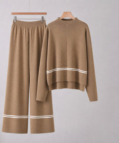 Photo: Women's Striped Knit Jumper and Trouser Co-ord Set | Seoden London — view 7