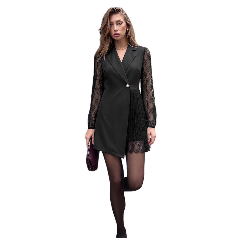 Photo: Montmartre Lace-Sleeve Blazer Dress | Seoden London