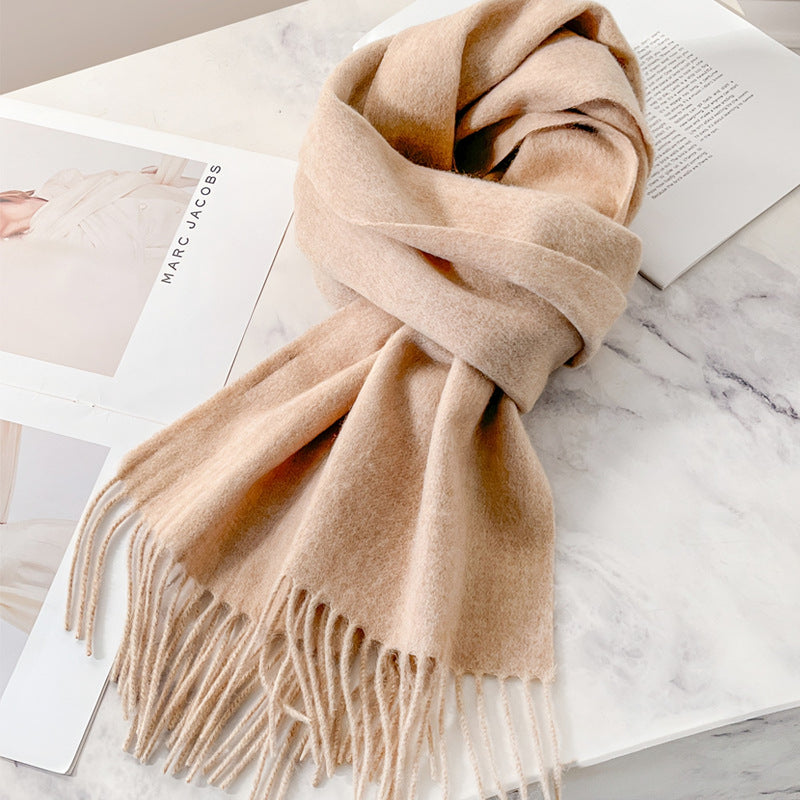 Photo: Inverness Pure Wool Fringed Scarf | Seoden London