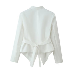 Photo: Parma Sculpted Stand-Collar Blazer | Seoden London — view 4