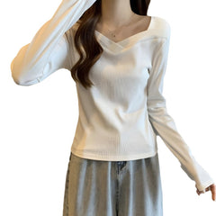 Photo: Renata Double-Faced Fleece V-Neck Top | Seoden London — view 5