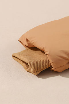 Photo: Cotswold Camel Cropped Puffer Jacket | Seoden London — view 8