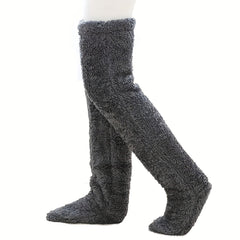 Photo: Cloud Plush Over-the-Knee Lounge Socks | Seoden London — view 13
