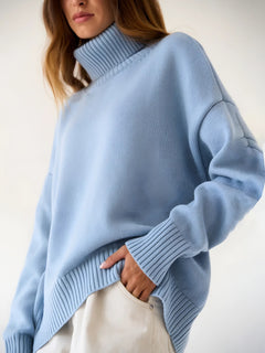 Photo: Women's Ribbed Roll Neck Jumper | Seoden London — view 18