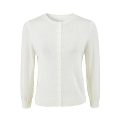 Photo: Oxford Cropped Ribbed Cardigan | Seoden London — view 3