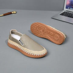 Photo: Men's Stitched Leather Moccasin Loafers | Seoden London — view 12