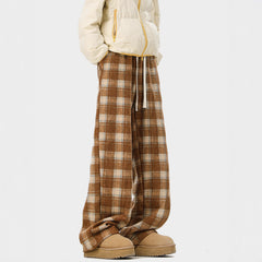 Photo: Tartan Fleece-Lined Drawstring Trousers | Seoden London — view 2