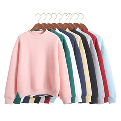Photo: Serafina Fleece-Lined Mock-Neck Sweatshirt | Seoden London — view 3