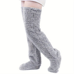 Photo: Cloud Plush Over-the-Knee Lounge Socks | Seoden London — view 12