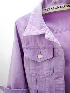 Photo: Women's Plus Size Cropped Denim Jacket | Seoden London — view 6