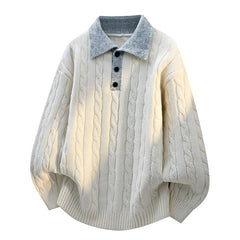 Photo: Marlow Cable Knit Polo Sweater | Seoden London — view 3