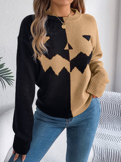 Photo: Sleepy Hollow Pumpkin Face Knit Jumper | Seoden London — view 7