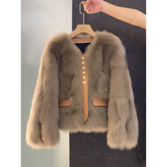 Photo: Monte Carlo Cropped Faux Fur Jacket | Seoden London — view 2