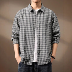 Photo: Workwear Check Shirt Jacket | Seoden London — view 3