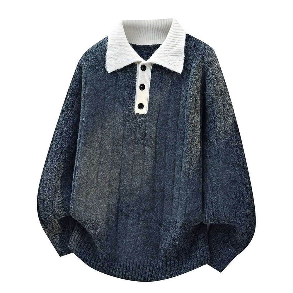 Photo: Marlow Cable Knit Polo Sweater | Seoden London