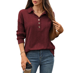 Photo: Sofia Relaxed Button-Collar Top | Seoden London — view 8