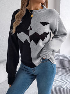 Photo: Sleepy Hollow Pumpkin Face Knit Jumper | Seoden London — view 8