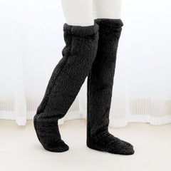 Photo: Cloud Plush Over-the-Knee Lounge Socks | Seoden London — view 6