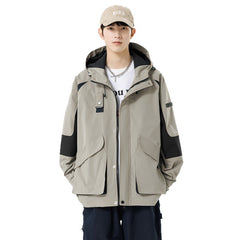 Photo: Kendal Colour-Block Hooded Utility Jacket | Seoden London — view 5